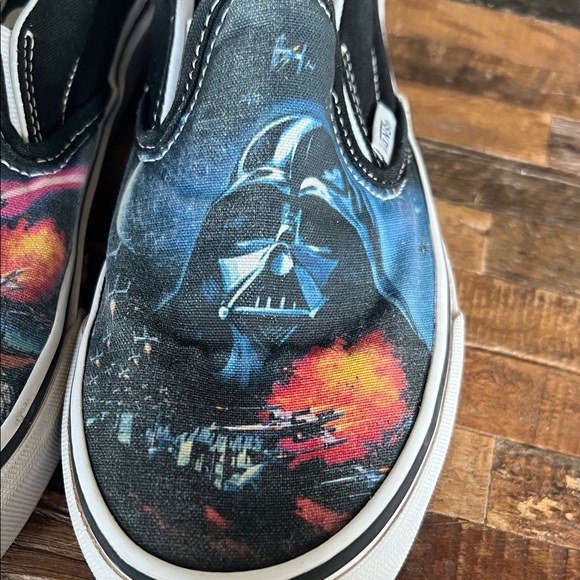 Vans Kids Star Wars Slip-On Sneakers - Black and Blue - Picture 7 of 9